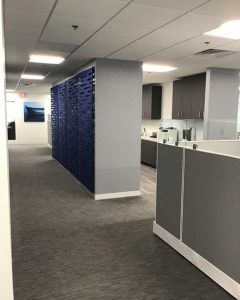 Clear Cubical Blue Texture Wall